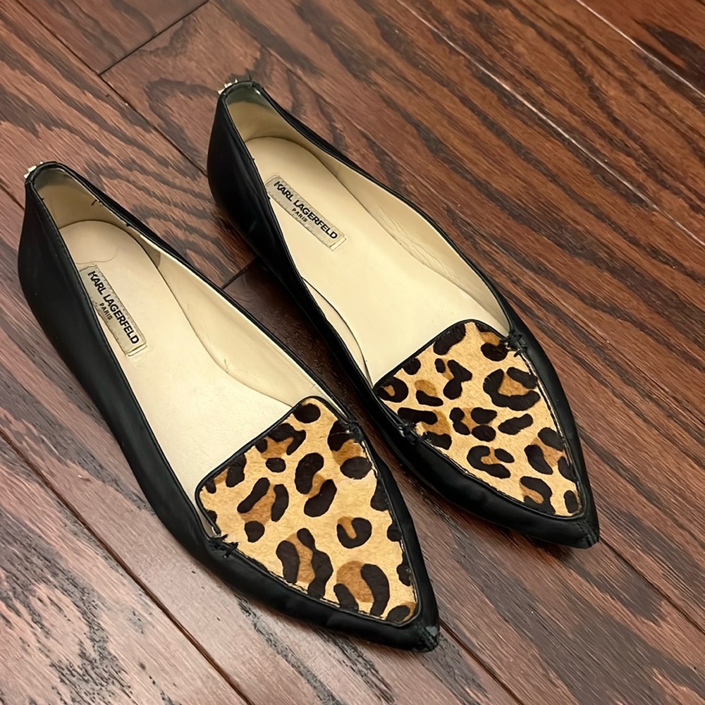 Leopard Karl lagerfeld loafers 🐆🐆🐆